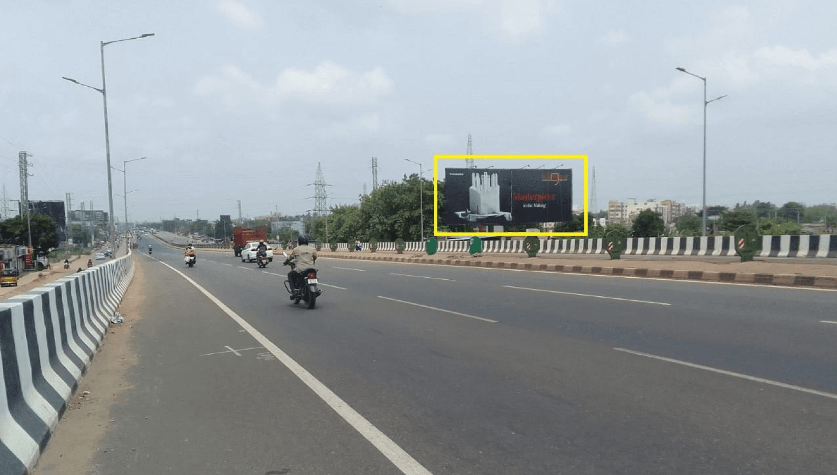Hoarding at BHUBANESWAR D N REGALIA, FACING BHUBANESWAR 80ft X 35ft